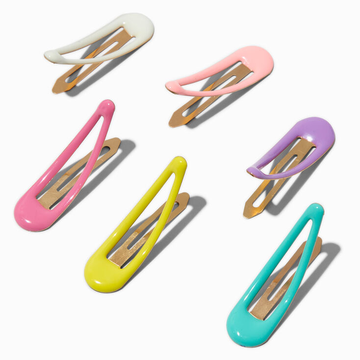 Barrettes clic clac pastel Claire&#39;s&nbsp;Club - Lot de 6,