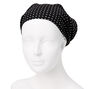 Black &amp; White Polka Dot Head Scarf,