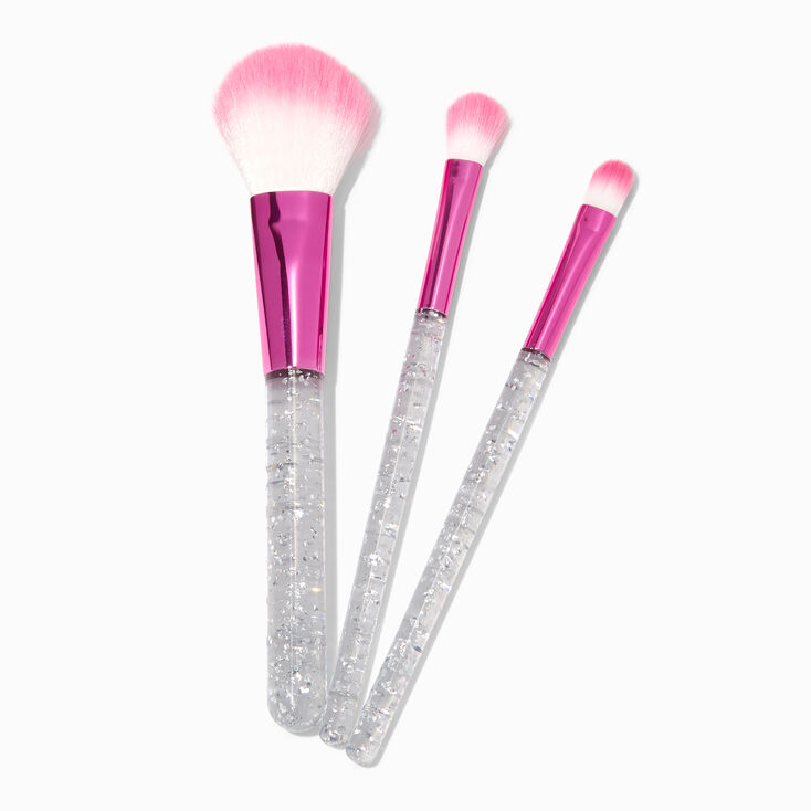 Retro Daisy Pink Makeup Brush Set - 3 Pack,