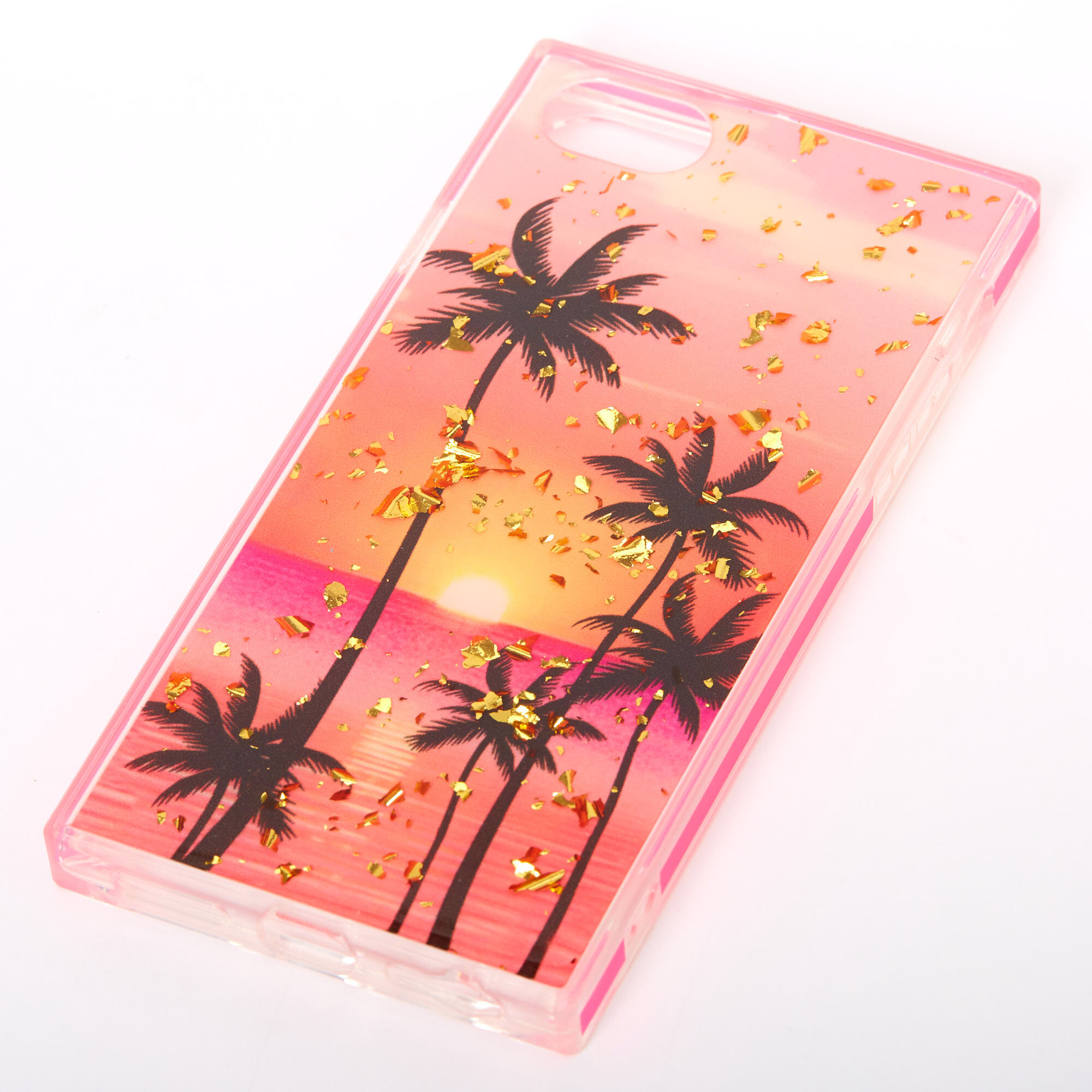 Palm Tree Sunset Square Phone Case - Fits iPhone 6/7/8/SE,