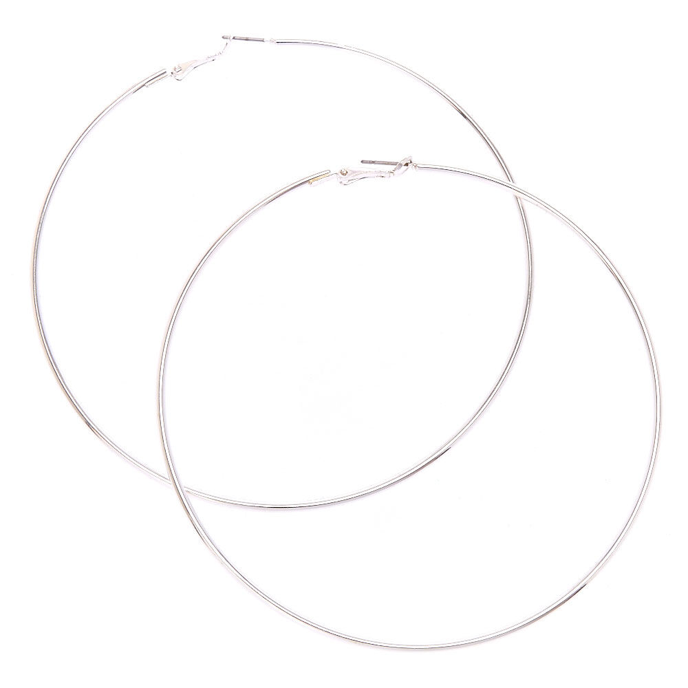 Silver Silver Hoop Earrings | Desiderate – Desiderate PTY LTD