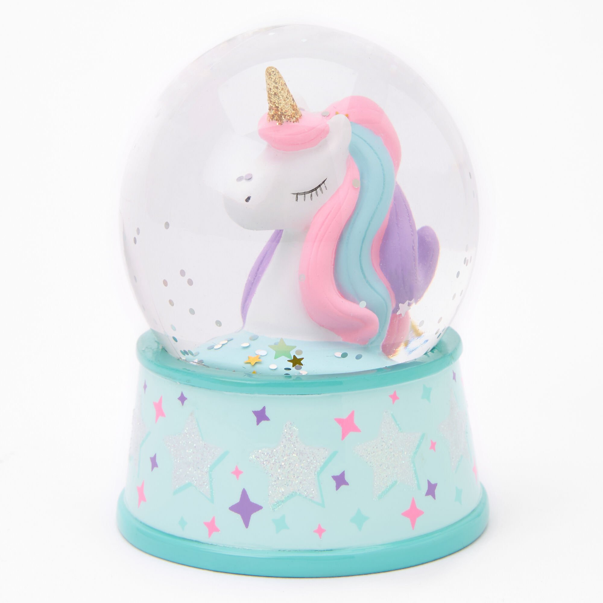 Rainbow Unicorn Mini Snowglobe - Mint,