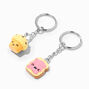 Glitter Breakfast Best Friends Keychains - 5 Pack,