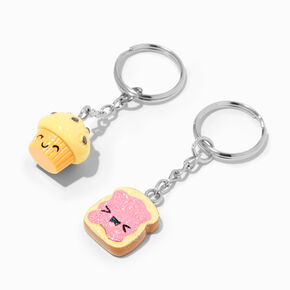 Glitter Breakfast Best Friends Keychains - 5 Pack,