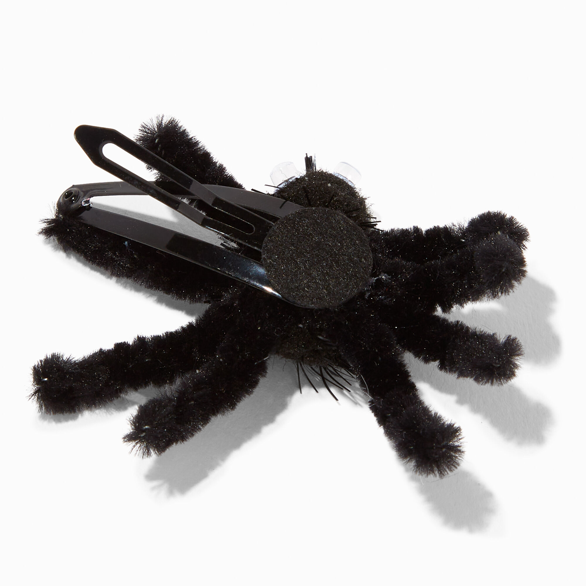 Black Fuzzy Spider Hair Clip,
