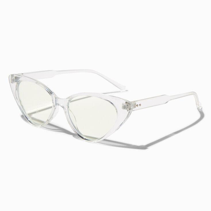 Blue Light Reducing Cat Eye Clear Lens Frames,