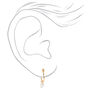 18ct Gold Plated Heart Pearl Stud &amp; Hoop Earrings - 2 Pack,