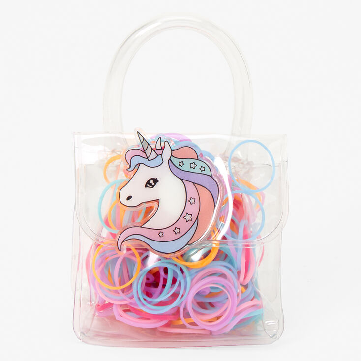 Kids' Unicorn Tie Die Faux-fur Trim Duffle Bag In Claire Unicorn