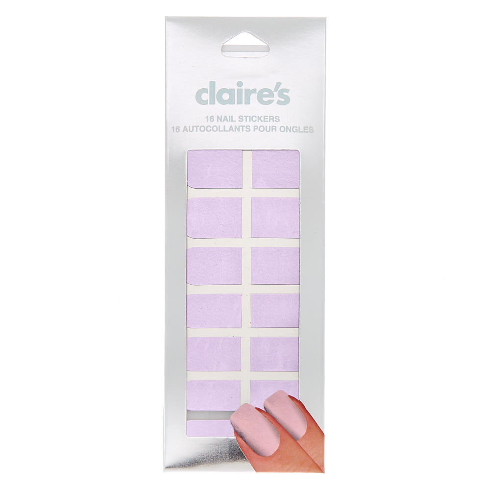 Holographic Nail Stickers - Purple, 16 Pack,