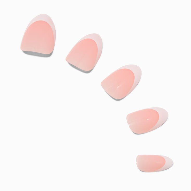 French Tip Squoval Vegan Faux Nail Set - 24 Pack,