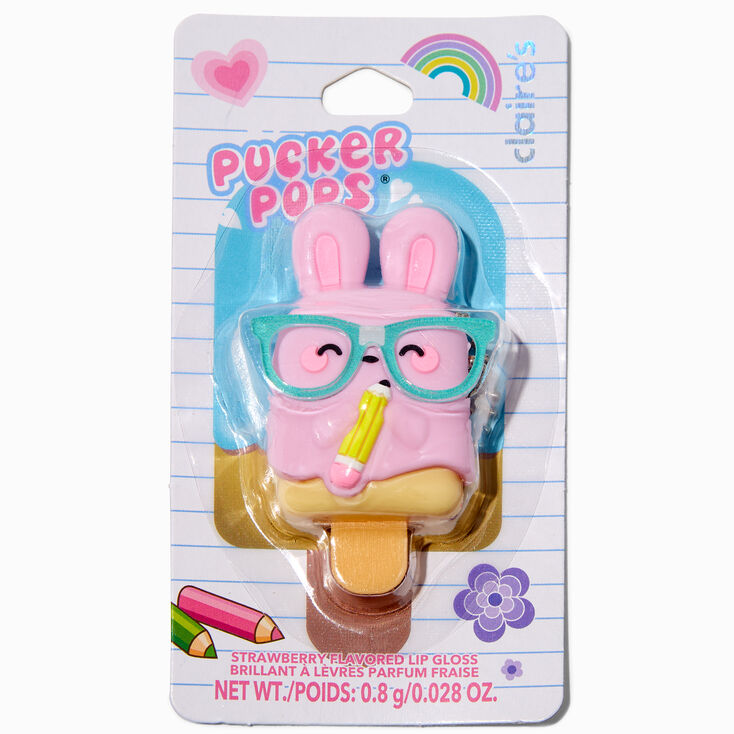 Pucker Pops&reg; Pencil Nerd Bunny Lip Gloss - Strawberry,