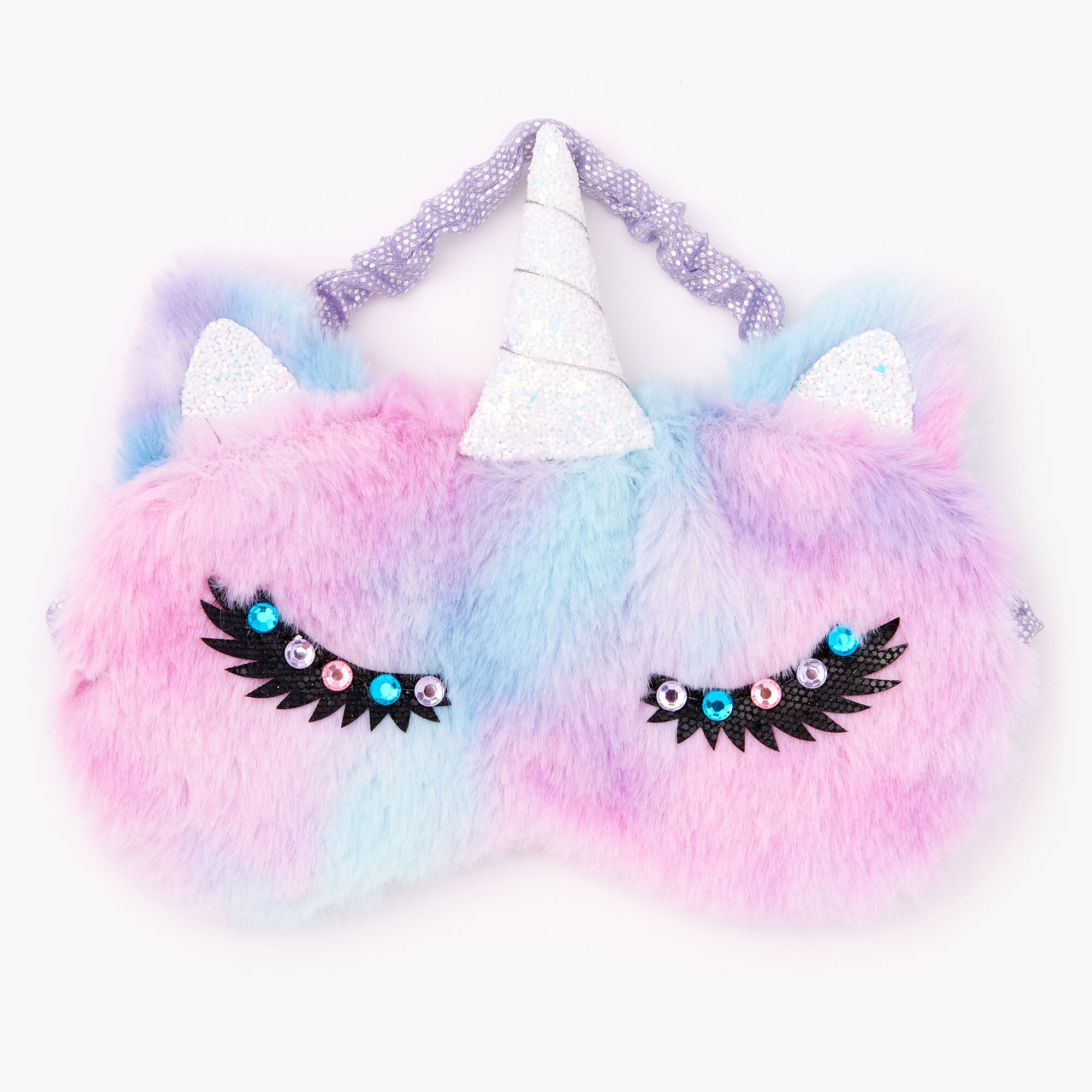 View Claires Furry Ombre Unicorn Sleeping Mask information