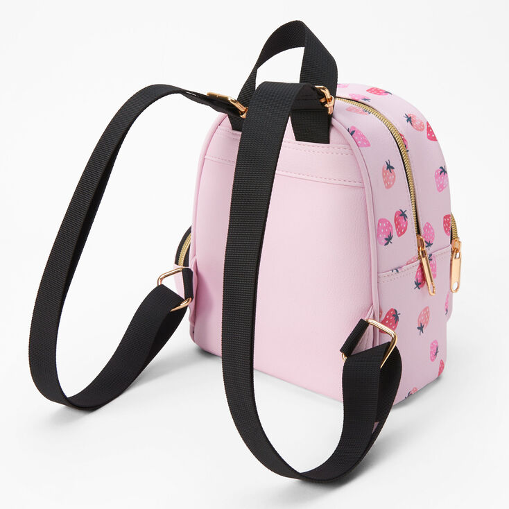 Pink Strawberry Mini Backpack,
