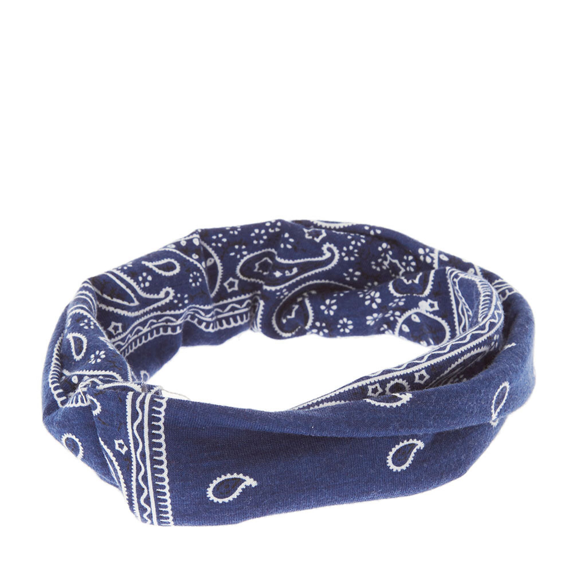 Bandeau torsadé bandana - Bleu marine,
