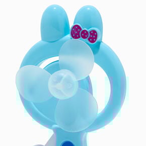 Blue Bunny Hand Crank Fan,