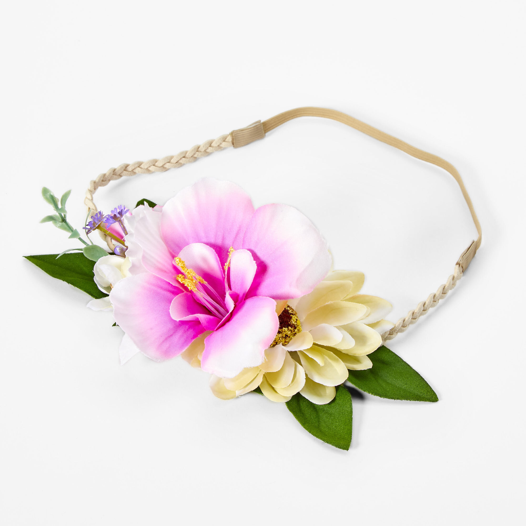 View Claires Muted Tropical Flower Crown information