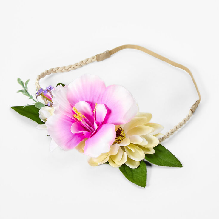 Muted Tropical Flower Crown,