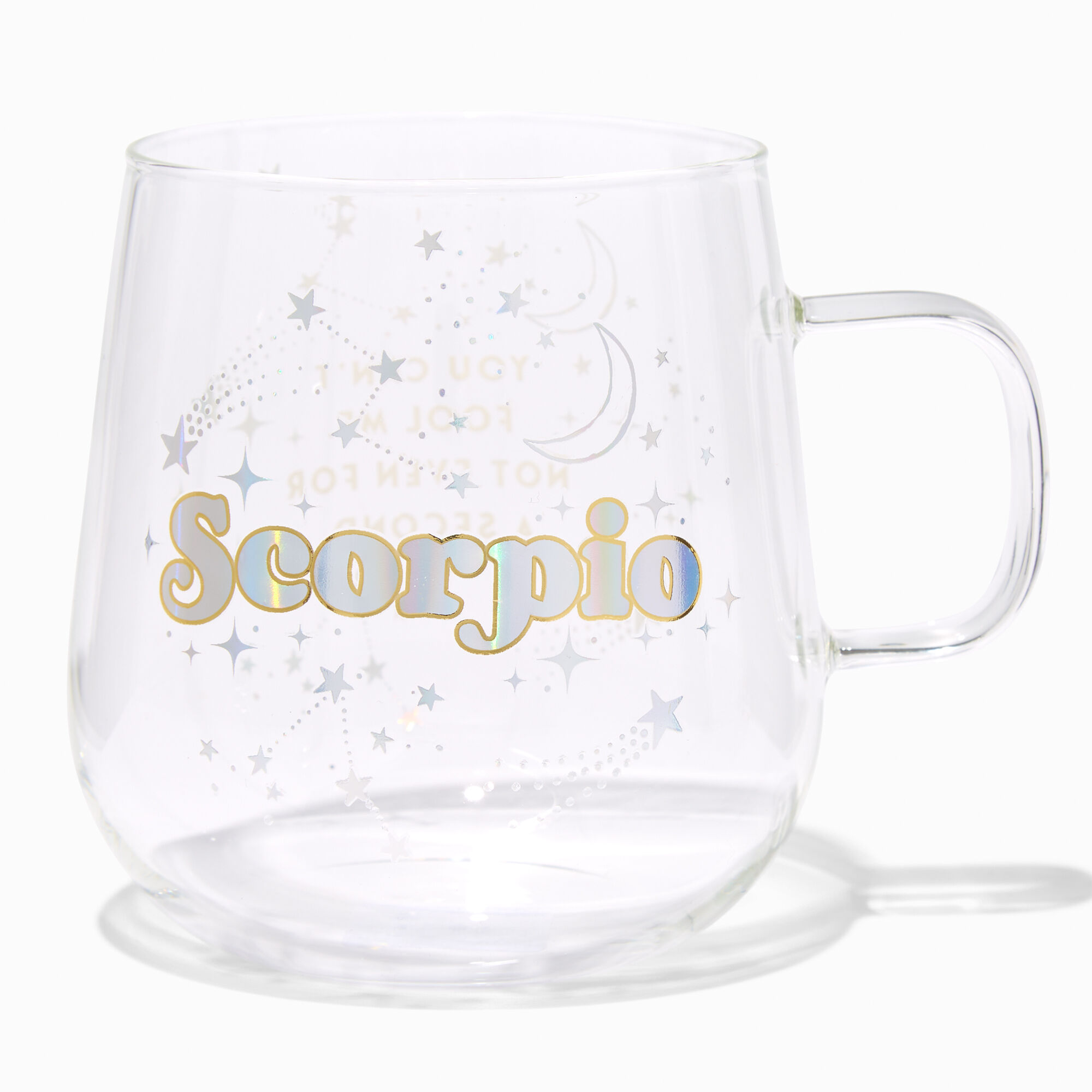 View Claires Zodiac Glass Mug Scorpio information