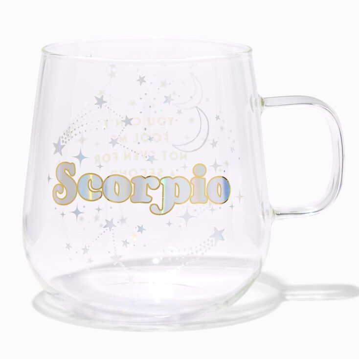 Zodiac Glass Mug - Scorpio,