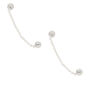Sterling Silver 3MM Connect Drop Earrings,