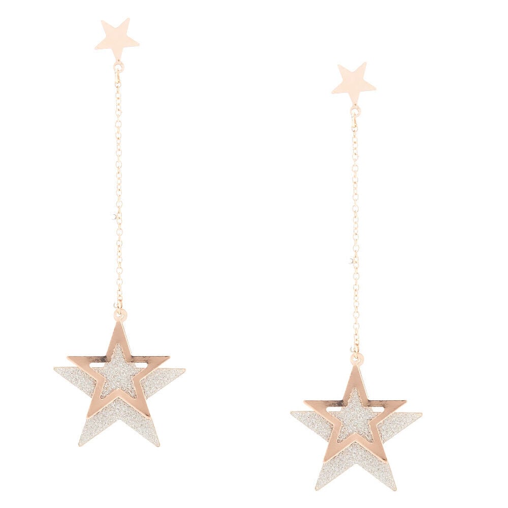 Sparkly outlet star earrings