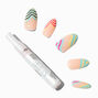 Multi Colour Swirl Stiletto Vegan Faux Nail Set &#40;24 Pack&#41;,