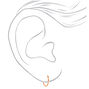 18kt Rose Gold Plated 15MM Hoop Earring,