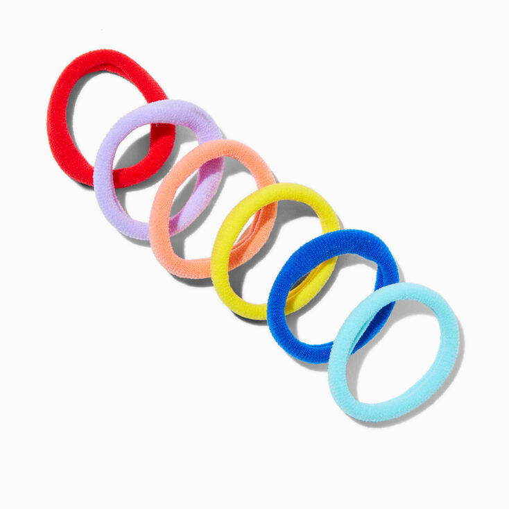 Claire&#39;s Club Rainbow Rolled Hair Ties - 12 Pack,