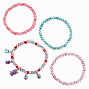 Claire&#39;s Club Butterfly Beaded Stretch Bracelets - 4 Pack,
