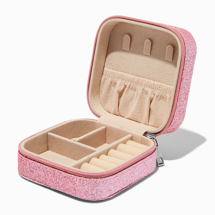 Pink Heart Jewelry Case,