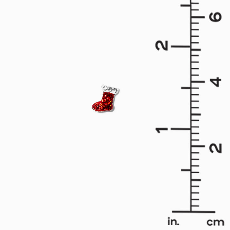 Sterling Silver Holiday Stud Earrings - 3 Pack,