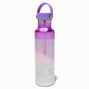 Purple Ombr&eacute; Stainless Steel Water Bottle with Electro Stickers,