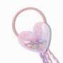 Claire&#39;s Club Pastel Shaky Heart Faux Hair Tie,