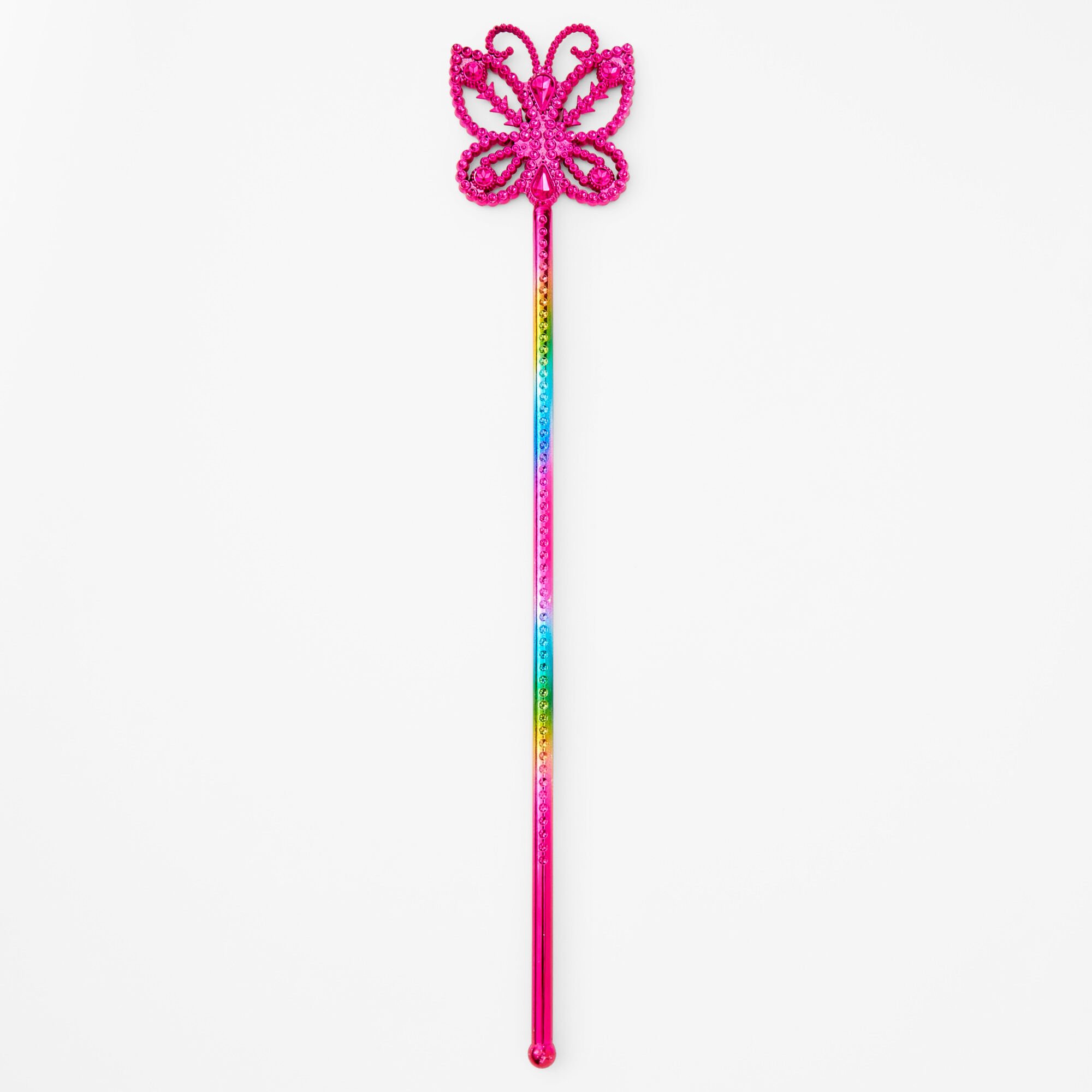 View Claires Club Neon Butterfly Wand Rainbow information