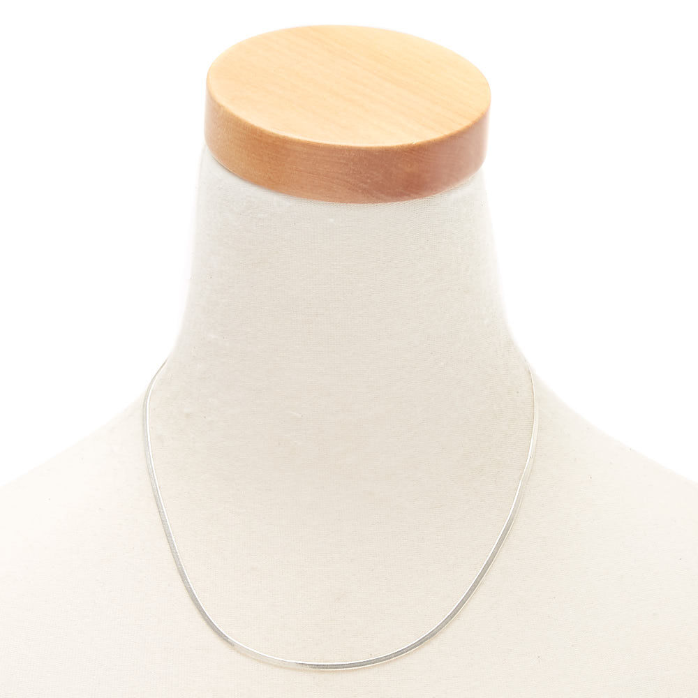 Silver Snake Chain Necklace,
