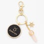 Gold Mystical Gem Zodiac Keychain - Taurus,