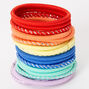 Claire&#39;s Club Summer Pastel Hair Ties - 18 Pack,