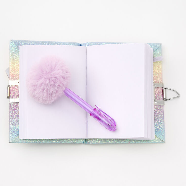 Claire&#39;s Club Rainbow Butterfly Mini Lock Diary,