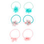 Claire&#39;s Club Chiffon Flower Hair Bobbles - 6 Pack,