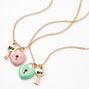 Best Friends Lock &amp; Key Pendant Necklaces - 2 Pack,
