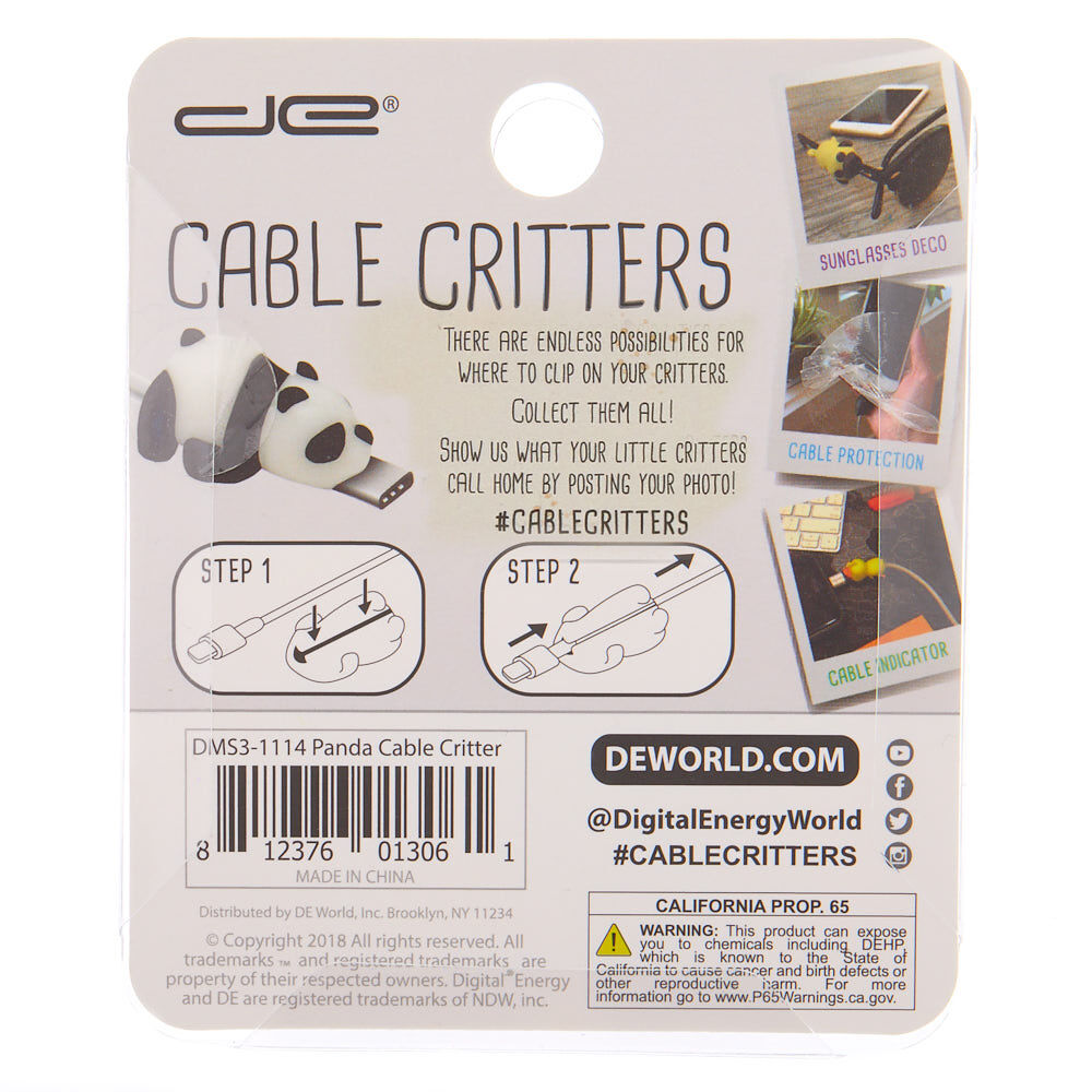 Panda Cable Critter - White,