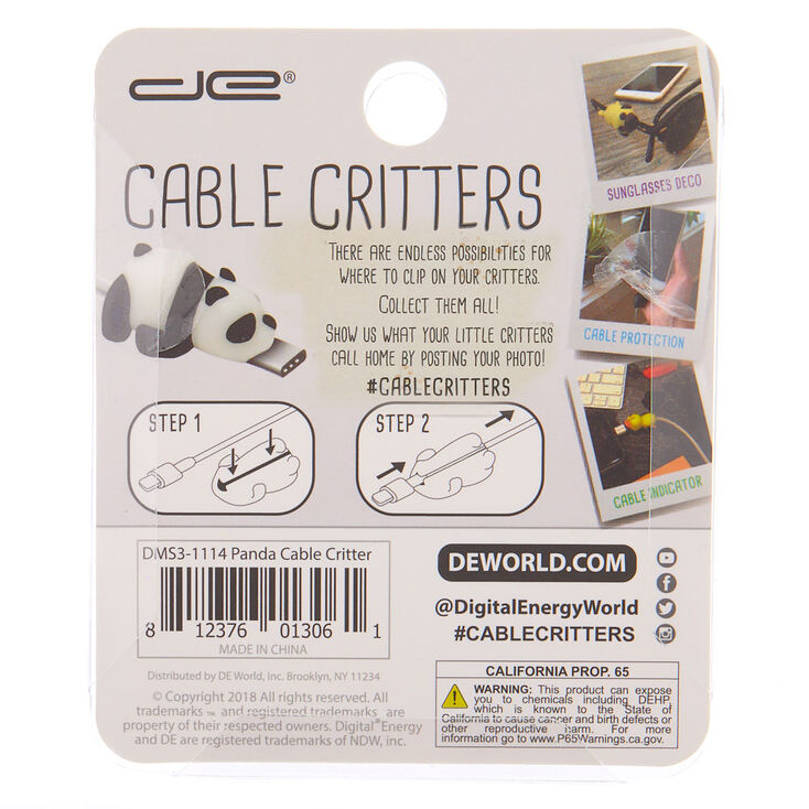 Panda Cable Critter - White,