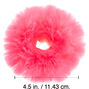 Medium Faux Fur Hair Scrunchie - Neon Pink,