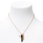 Gold Zodiac Symbol Pendant Charm Necklace - Taurus,