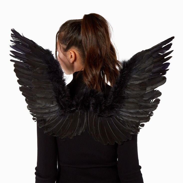 Black Feather Angel Wings,