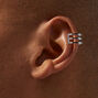 Silver-tone Geometric Ear Cuffs - 6 Pack,