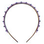 Purple Glitter Daisy Headband,