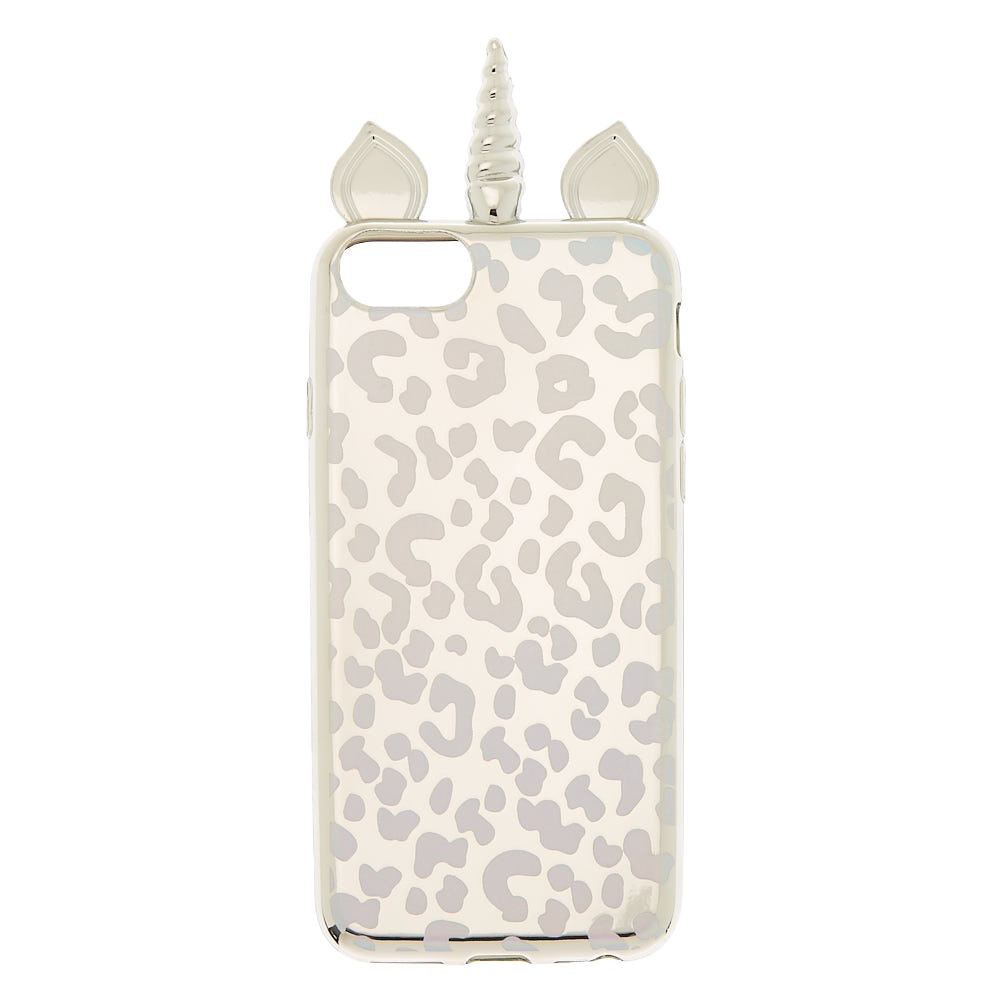Holographic Unicorn Leopard Phone Case - Fits iPhone 6/7/8,