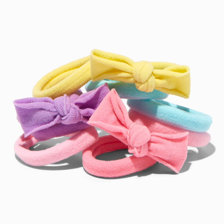 Claire&#39;s Club Pastel Twist Rolled Hair Ties - 10 Pack,