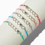 Best Friends Open Heart Adjustable Bracelets - 5 Pack,